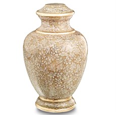 Cream Cloisonne Urn